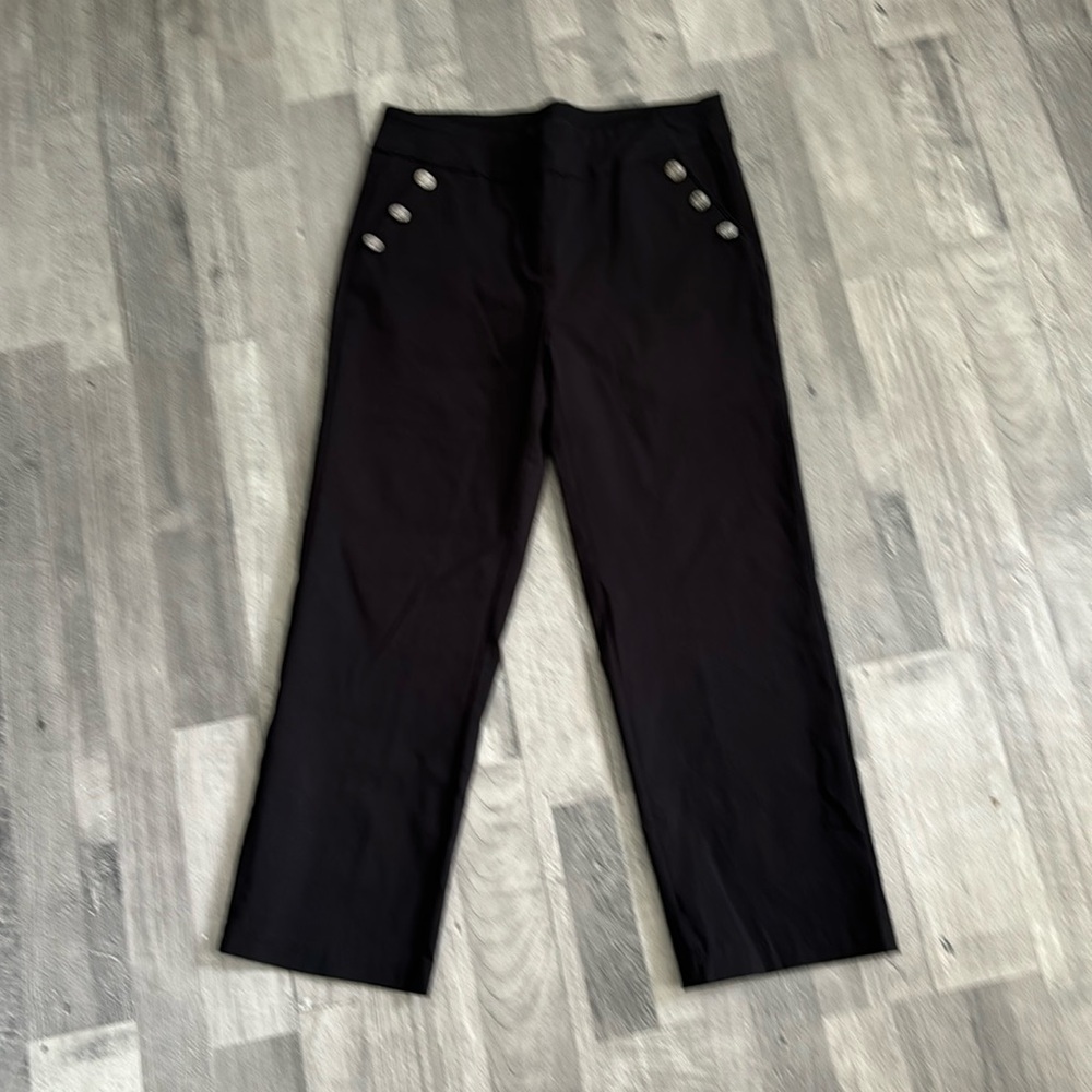 HIVIEW Women's Size 10P Black Solid Pants